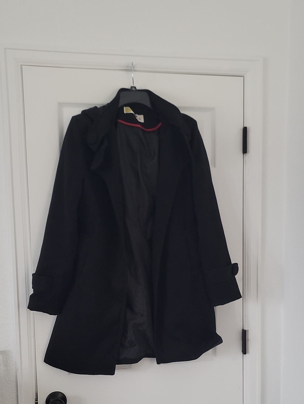 Classic Black Women's Coat - Timeless Trench Style